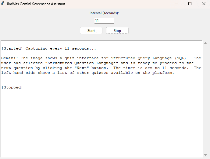 JimWas Interview Assessment Assister product screenshot